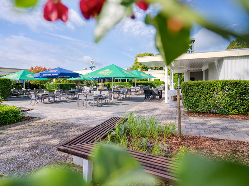 Biergarten und Außenbereich Wiehen-Therme